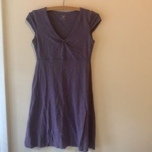 Horny Toad Purple Cap-Sleeve V-Neck Dress
